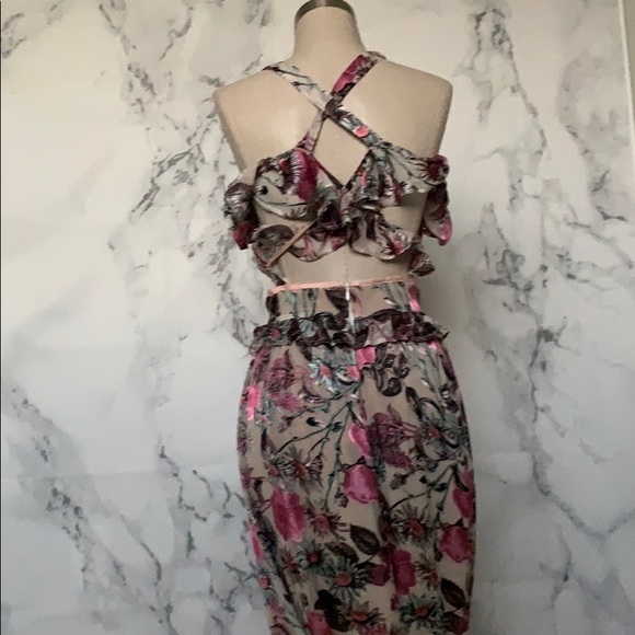 FOR LOVE AND LEMONS CADENCE. Floral off shoulder - Picture 3 of 8